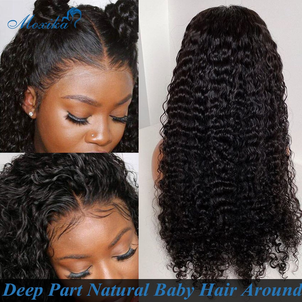 Amazee™ Deep Wave Closure Wig Human Hair